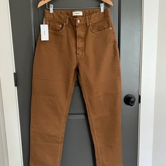 NWT Women's Buck Mason Ridge Twill Rider Pant in Tobacco size 30 - Sold Out! - Picture 1 of 8